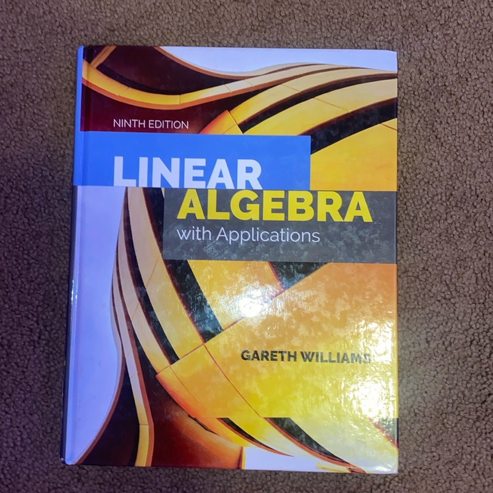 Linear Algebra 9th Edition textbook - Gareth Williams